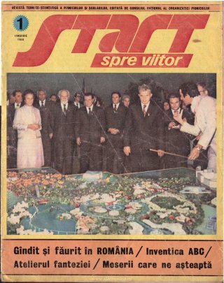 Coperta revistei Start spre Viitor numărul 1 - ianuarie 1980