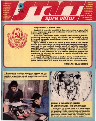 Coperta revistei Start spre Viitor numărul 5 - mai 1981